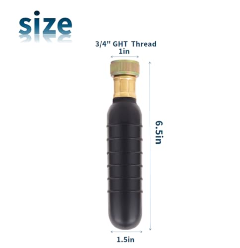 Drain Bladder Unclogger fits 1.5to3 Pipes.& 3/4 Garden Hose Shut Off Valve,Drain Cleaning Bladder Unclogs Clogs in Kitchen Sinks, Bathtubs and Swimming Pool Pipes Through High-Pressure Water Flow